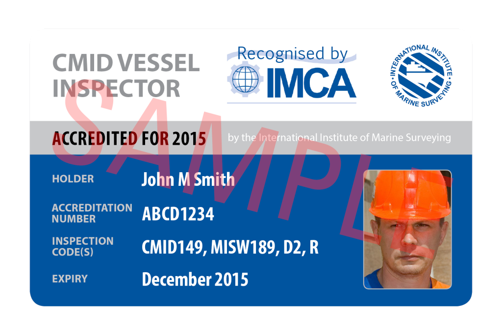 The first CMID accredited vessel inspectors have been announced.