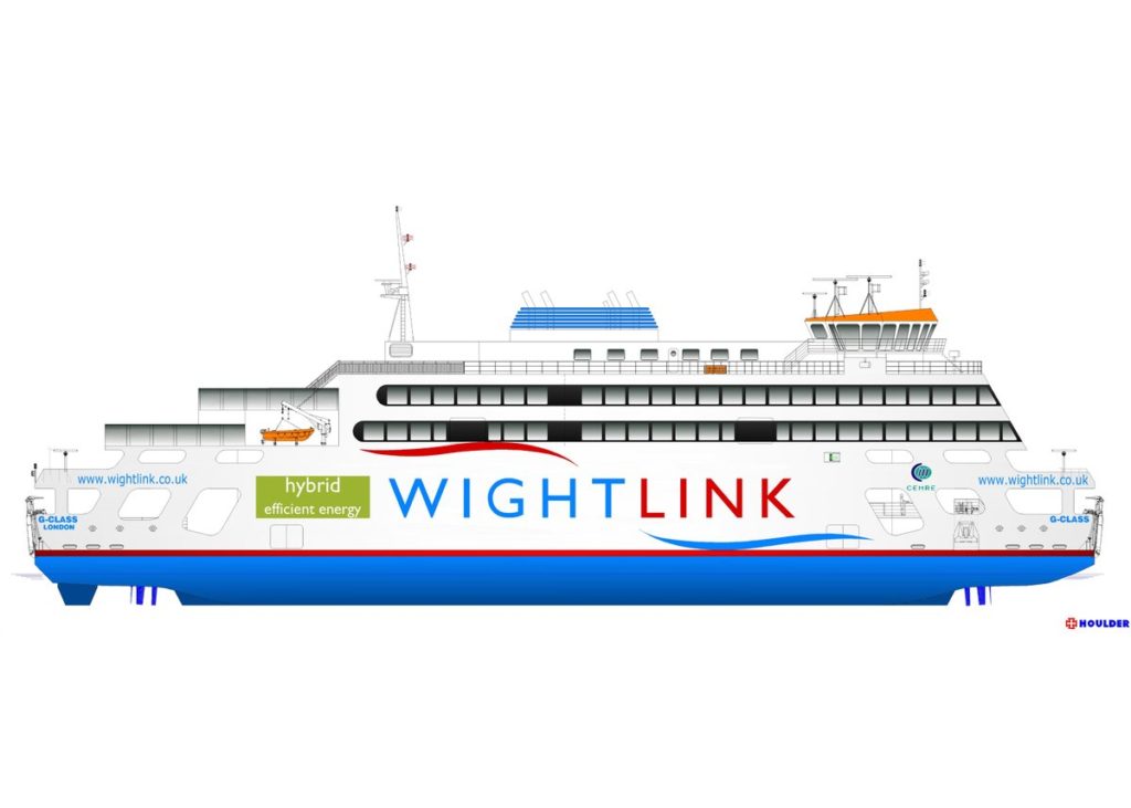 Impression of the new Wightlink flagship ferry