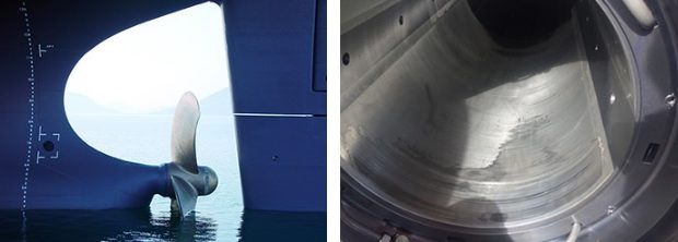 A sharp rise in propeller shaft bearing damage has been noted by DNV GL. Photo credit: DNV GL