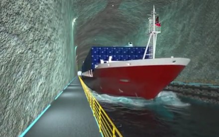 The Stad shipping tunnel in Norway is set to become the first of its kind in the world