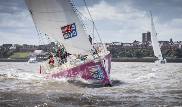 Photo credit: onEdition. Race Start for the 2017-18 Clipper Round the World Yacht Race, Albert Dock, Liverpool.