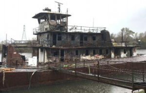 The speed of which the fire grew to encompass the engine room and the location of primary fire equipment within that same space together eliminated the opportunity for the crew to effectively fight the fir