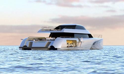 Mani Frers has released images of its futuristic new superyacht project