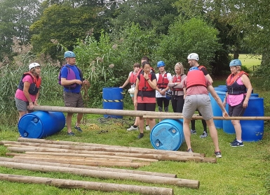 The IIMS head office team as you have not seen them before at play on their team building event
