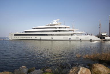Moonrise, the largest yacht by waterline to be built in the Netherlands