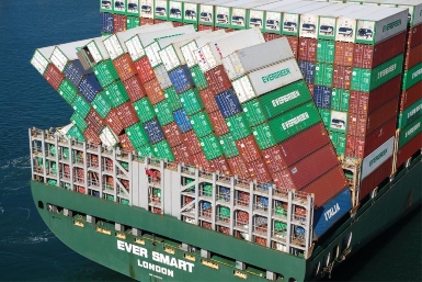 Ever Smart: containers overboard