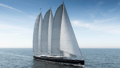 The world's largest aluminium sailing yacht has been handed to its new owner