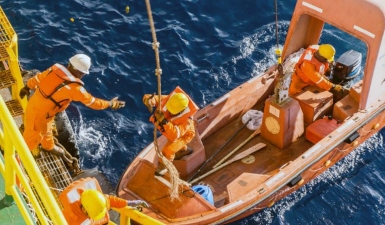Swedish Club reports a rescue boat drill incident