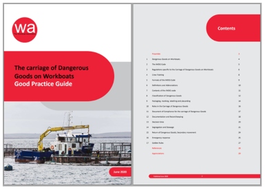 The new Carriage of Dangerous Goods on Workboats good practice guide released by the Workboat Association
