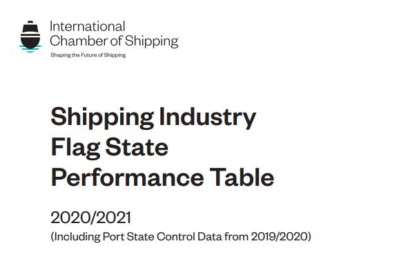 Latest flag state performance table published by ICS