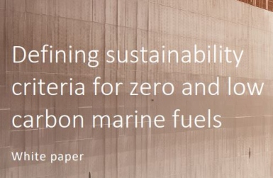 Sustainable Shipping Initiative publishes white paper for the use of new marine fuels