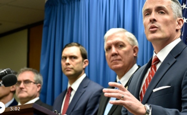 U.S. Attorney Tim Garrison announces the 17-count indictment of Kenneth Scott McKee