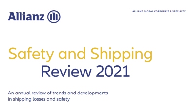 The Safety and Shipping review by Allianz reveals foundered vessels as the main cause of total losses during 2020