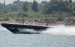 A RIB at full tilt