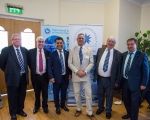 A group of members with Mike Schwarz ahead of the Awards